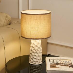 Stolová lampa Pauleen FANCY SCULPT, taupe/béžová, výška 41 cm, Krémová / jantárovo žltá, Obývacia izba / jedáleň, Textil / látka / hodváb, Štýl mladých, Stojacie svietidlo