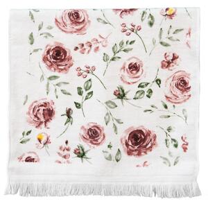 Kuchynský froté uterák s ružami Rustic Rose - 40*66 cm - Clayre & Eef