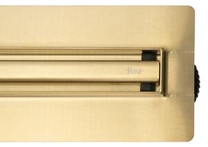 Rea Neox Slim Pro, odtokový žľab 80cm, zlatá matná, REA-G2715