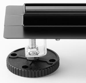 Rea Neox Slim Pro, sprchový odtokový žľab 60cm, čierna matná, REA-G2700