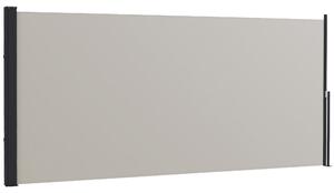 OUTSUNNY Výsuvná bočná markíza 300 x 140 cm svetlosivá