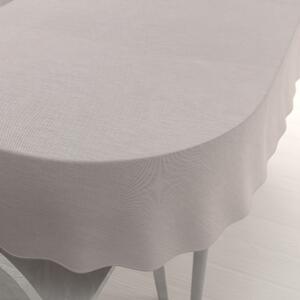 Biante Teflónový oválny obrus TF-066 Béžový režný 140x220 cm
