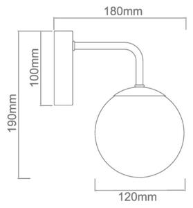Open Design OR81381 - Kúpeľňové nástenné svietidlo BAO 1xG9/8W/230V IP44 lesklý chróm