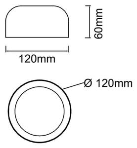 Open Design OR85884- LED stropné svietidlo CEDRONE LED/8W/230V CCT priem. 12 cm biela