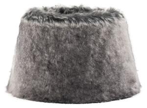 Šedé chlpaté tienidlo Wolf grey - Ø25*Ø18*16 cm - Mars & More