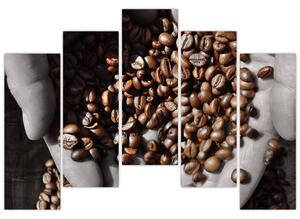 Kávové zrná - obraz (Obraz 125x90cm)