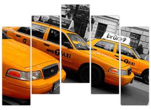Žlté taxi - obraz (Obraz 125x90cm)