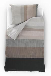 Kvalitex Klasické posteľné bavlnené obliečky NEPTUNE hnedé 140x200, 70x90cm