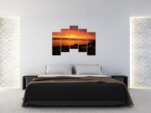 Západ slnka na mori - obraz (Obraz 125x90cm)