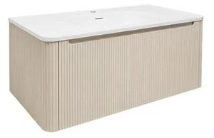Kúpeľňová skrinka s umývadlom Naturel Austen 119x47,5x45 cm clear brown mat AUSTEN120CB
