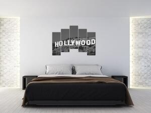 Nápis Hollywood - obraz (Obraz 125x90cm)