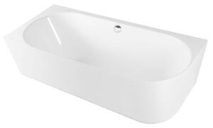 Voľne stojaca vaňa Polysan Sussi 160x70 cm liaty mramor ľavá 90191L