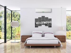Nápis Hollywood - obraz (Obraz 125x90cm)