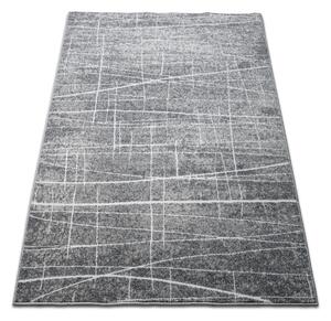 DY Sivý koberec s bielymi linkami Enigma 05 Rozmer: 80x150 cm