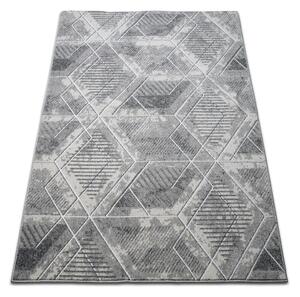 DY Sivý geometrický koberec Enigma 04 Rozmer: 80x150 cm