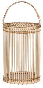Prírodný drevený lampáš Bamboo - Ø16*25cm - Chic Antique