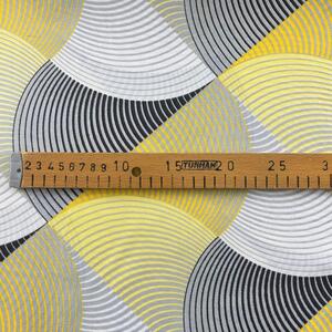 Ervi bavlna š.240 cm - Vlnenie žlté-47352-8, metráž