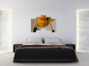 Žltý kvet - obraz (Obraz 125x90cm)