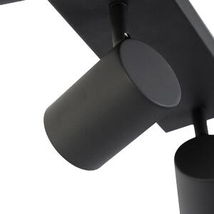 Inteligentné stropné svietidlo čierne obdĺžnikové vrátane 3 Wifi GU10 - Jeana