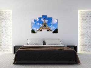 Eiffelova veža - moderný obraz (Obraz 125x90cm)