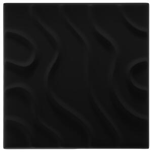 Obkladové panely 3D LINE XPS, cena za kus, rozmer 50 x 50 cm, FLOW čierny, IMPOL TRADE