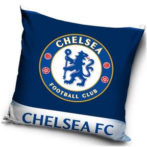 Velúrový vankúš Chelsea FC - motív Dark Blue - 40 x 40 cm