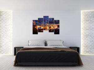 Obraz osvetleného mosta (Obraz 125x90cm)