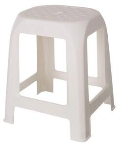 Plastová stolička DESIGN biela, 41 x 35 x 46 cm