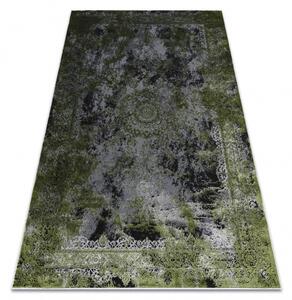 Moderný koberec VINCI 1407 Rozeta vintage - Štrukturálny, zelený / antracitový
