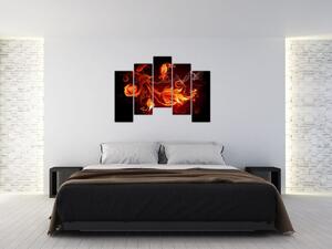Abstraktné oheň - obraz (Obraz 125x90cm)