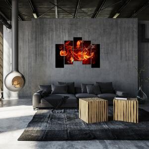 Abstraktné oheň - obraz (Obraz 125x90cm)