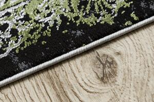 Moderný koberec VINCI 1407 Rozeta vintage - Štrukturálny, zelený / antracitový