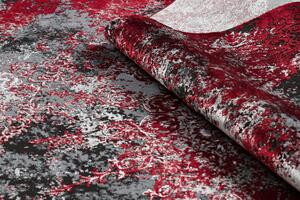 Moderný koberec VINCI 1407 Rozeta vintage - Štrukturálny Červený / antracitový