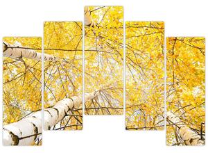 Jesenné lístie - moderný obraz (Obraz 125x90cm)