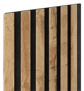 Akustické dekoračné panely SLIM wotan 3D lamely na filcovom podklade 270 x 30 cm