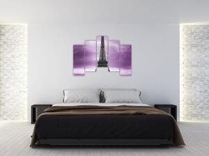 Abstraktný obraz Eiffelovej veže - obraz (Obraz 125x90cm)