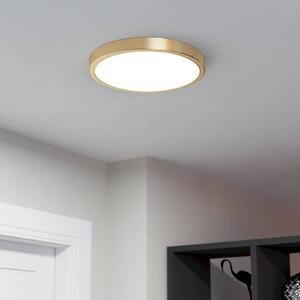 EGLO LED panel na povrchovú montáž Fueva 5 IP20 830 mosadz Ø28,5cm, Mosadz / zlato, Obývacia izba / jedáleň, kov, Moderný, Závesné svietidlo