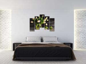 Tulipány vo váze - obraz (Obraz 125x90cm)