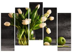 Tulipány vo váze - obraz (Obraz 125x90cm)