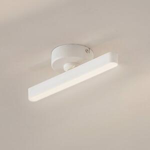 Lindby LED reflektor Eldrin, biely, 1 svetlo, svetelný pás
