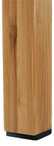 KONDELA Príručný stolík k vírivke v tvare oblúka, prírodný bambus, VIREO TYP 1