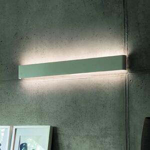 Nástenné svetlo IDEAL LUX Delta, biela, šírka 83 cm, 3 000 K, Biela / opálová, Obývacia izba / jedáleň, Hliník, Moderný, Nástenné svietidlo
