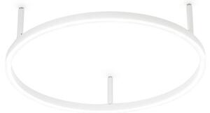 Ideal Lux stropné LED svetlo Oracle Slim Ø 50 cm biela 3000 K, Biela / opálová, Obývacia izba / jedáleň, Hliník, Moderný