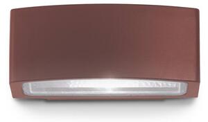 Ideal Lux vonkajšie nástenné svietidlo Andromeda káva, šírka 22 cm, hliník