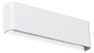 Nástenné svetlo IDEAL LUX Delta, biele, šírka 30 cm, 3 000 K, Biela / opálová, Obývacia izba / jedáleň, Hliník, Moderný, Nástenné svietidlo