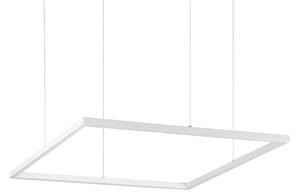 Ideal Lux LED závesné svietidlo Oracle Slim 70 x cm biela 3.000 K, Biela / opálová, Obývacia izba / jedáleň, Hliník, Moderný, Závesné svietidlo
