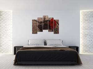 Abstraktný obraz ruže na stenu - obraz (Obraz 125x90cm)
