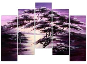 Abstraktný strom - obraz (Obraz 125x90cm)