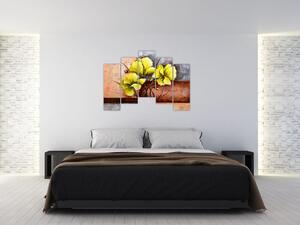 Obraz kvetín na stenu (Obraz 125x90cm)