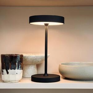 Dyberg Larsen stolová LED lampa Starlight, čierna, výška 26 cm, Čierna, Obývacia izba / jedáleň, kov, Dizajn, Stojacie svietidlo
